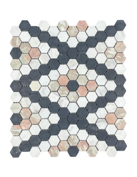 MIX NERO, VOLAKAS, NORVEGIAN RED HONED HEXAGON