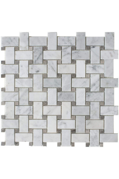 BASKETWEAVE CARRARA + CINDERELLA GREY