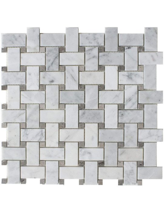 BASKETWEAVE CARRARA + CINDERELLA GREY