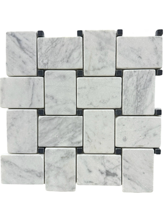 JUMBO BASKETWEAVE CARRARA TUMBLED