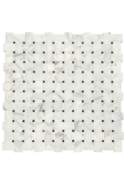 MINI BASKETWEAVE STATUARIO + NERO