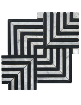 MODERN NERO + CARRARA HONED