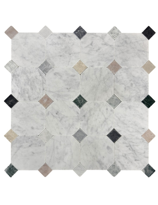 OCTAGON CARRARA 150 TUMBLED