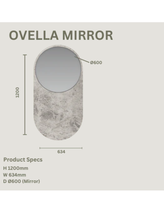 OVELLA STONE MIRROR