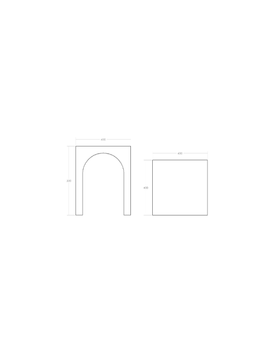 ROMA PLINTH SIDE TABLE