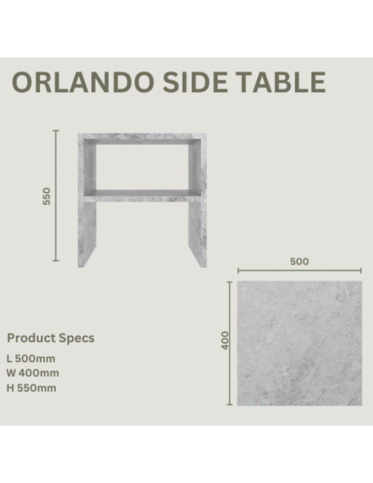 ORLANDO STONE SIDE TABLE