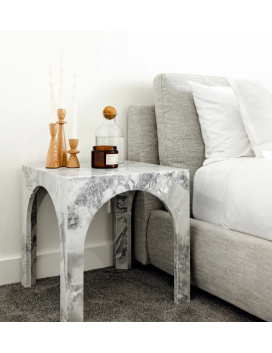 NORA STONE SIDE TABLE