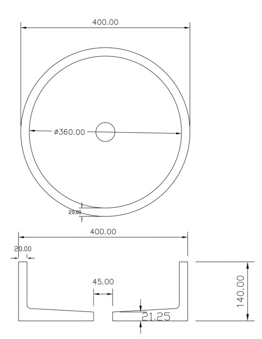 EON BASIN - CRAFTED ROSSO