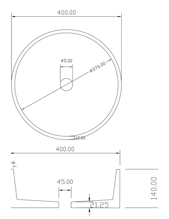 EON BASIN - TRAVERTINE