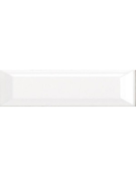 URBAN SUBWAY BEVELLED PLAIN WHITE GLOSS 75X300MM