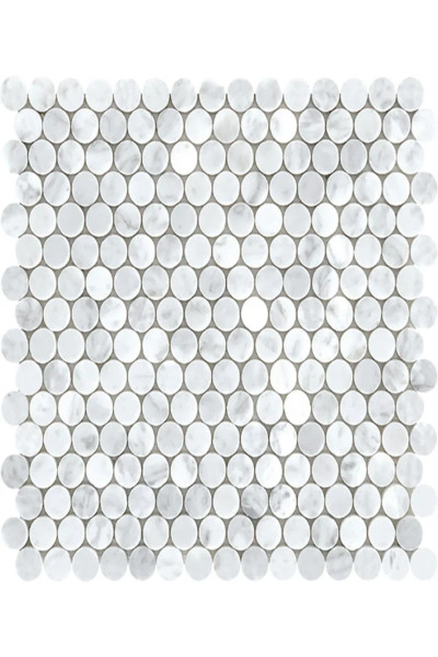 TUSCANY CARRARA PENNY ROUND