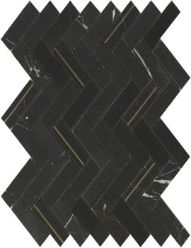 DECO HERRINGBONE NERO MARQUINA
