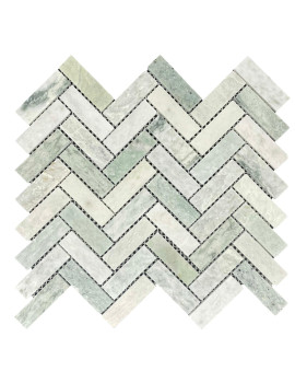 HERRINGBONE MINT HONED LIGHT