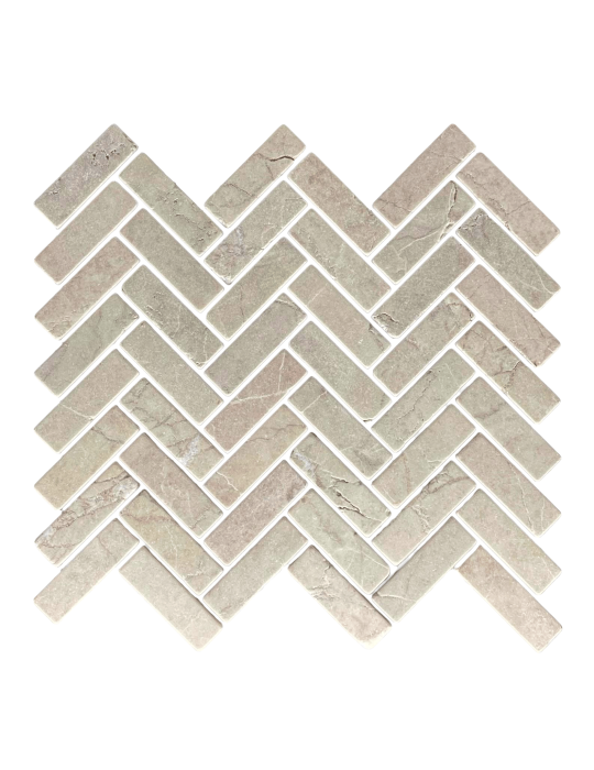 HERRINGBONE ROSSO TUMBLED