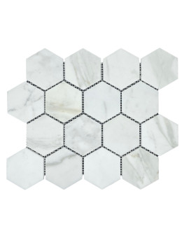 HEXAGON CALACATTA HONED
