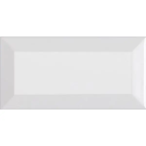 URBAN SUBWAY BEVELLED PLAIN WHITE MATT 100X200MM