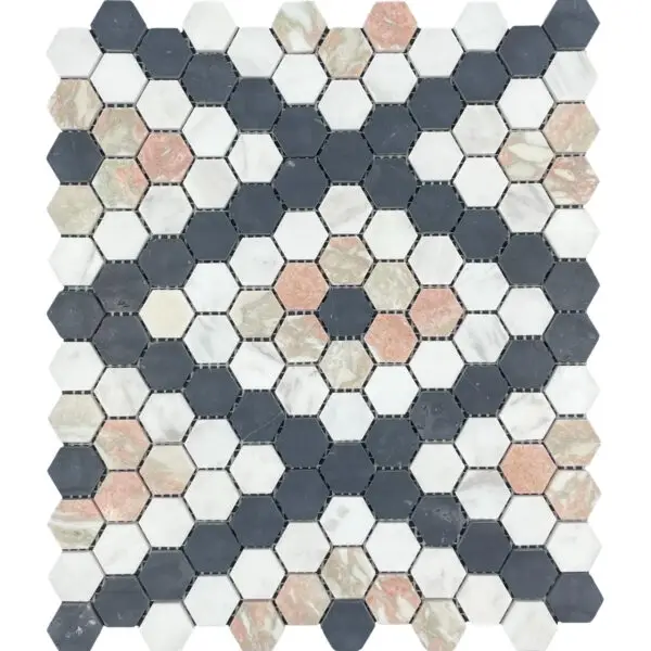 MIX NERO, VOLAKAS, NORVEGIAN RED HONED HEXAGON