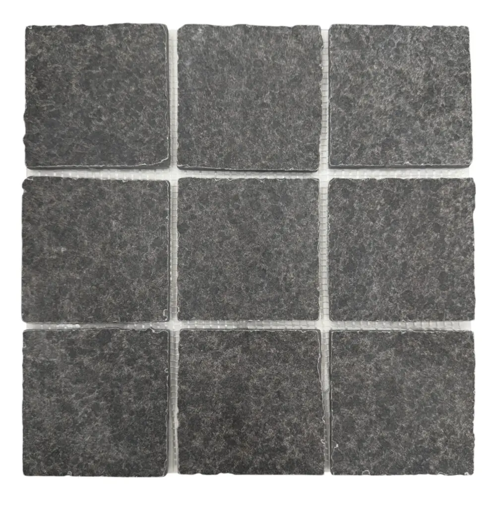 ASH BLACK PORCELAIN COBBLES
