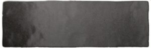 Dark textured rectangular slate tile with rough edges (dim, charcoal-gray)