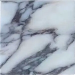 Close-up of white marble with bold gray veining.