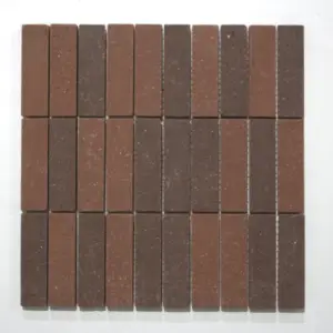 Grid of small brown brick-like swatches in varying shades from light to dark brown, arranged in a neat rectangular grid.